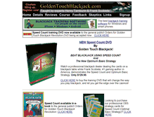 Tablet Screenshot of goldentouchblackjack.com
